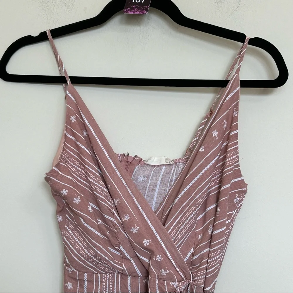 157.  Alter'd State faux wrap boho mini dress size M - Picture 3 of 8
